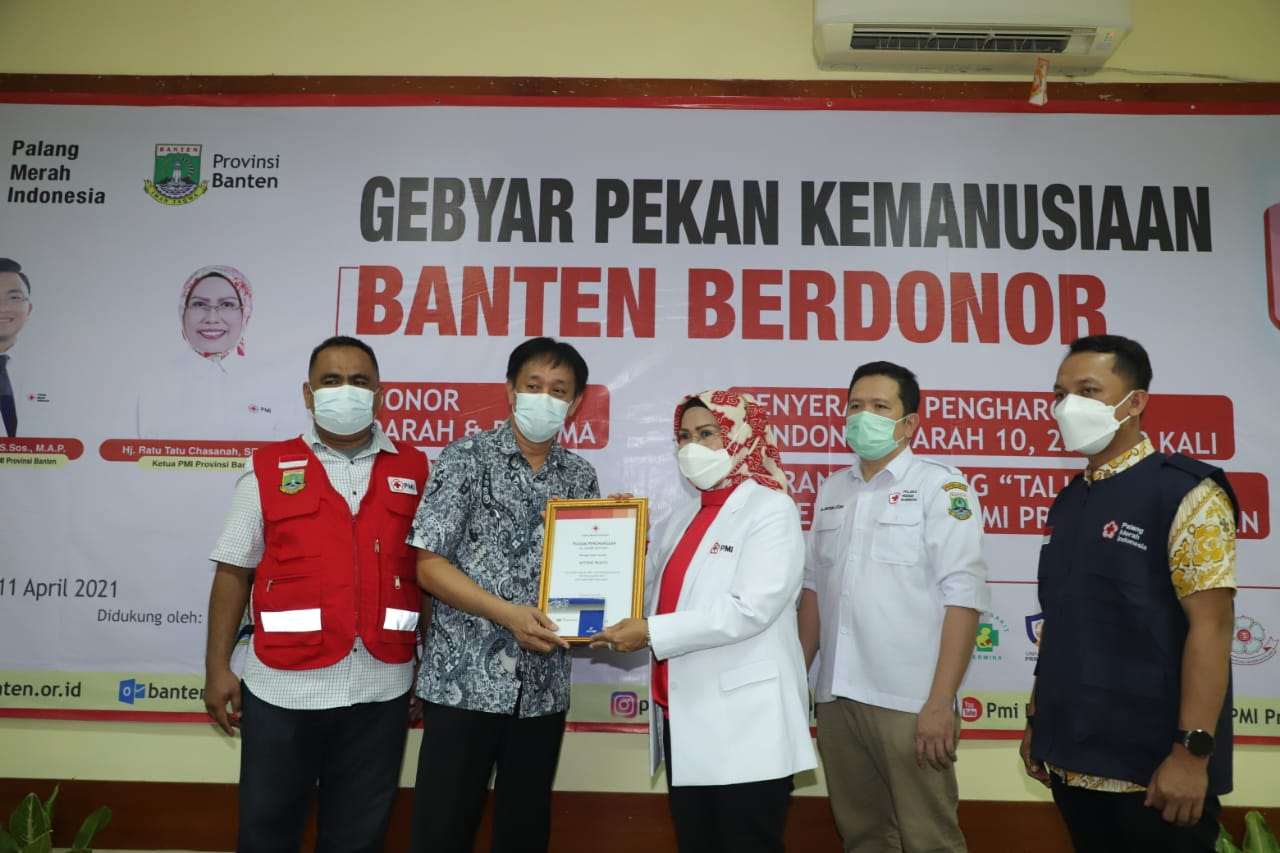 PMI Banten Apresiasi Pendonor Darah Sukarela