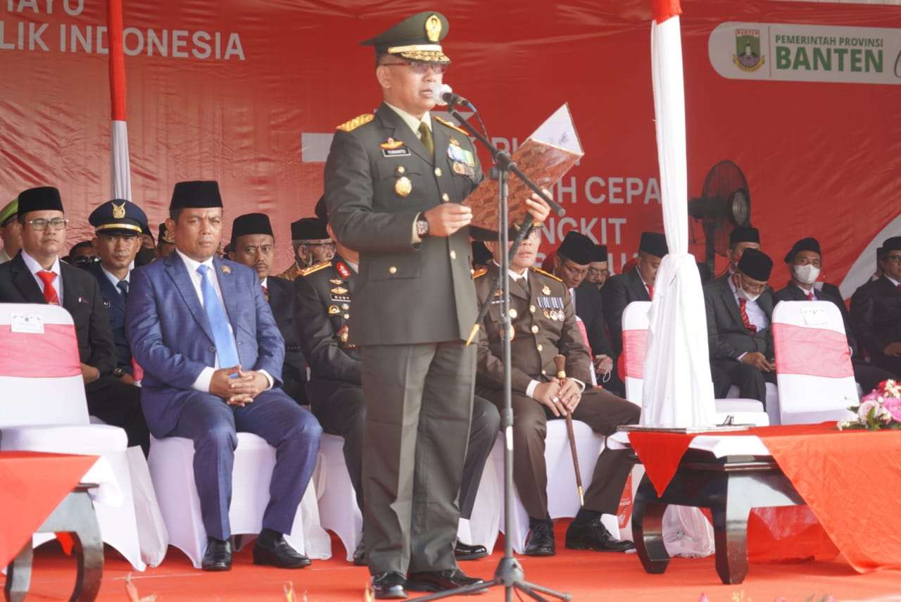 Danrem 064/MY Hadiri Upacara HUT RI ke 77