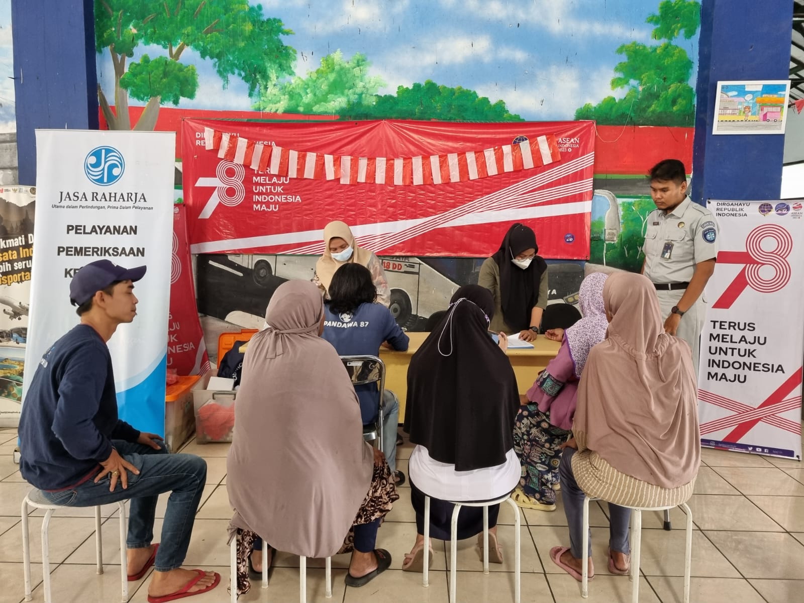 Jasa Raharja gelar kegiatan pengobatan gratis di Terminal Poris Plawad Kota Tangerang