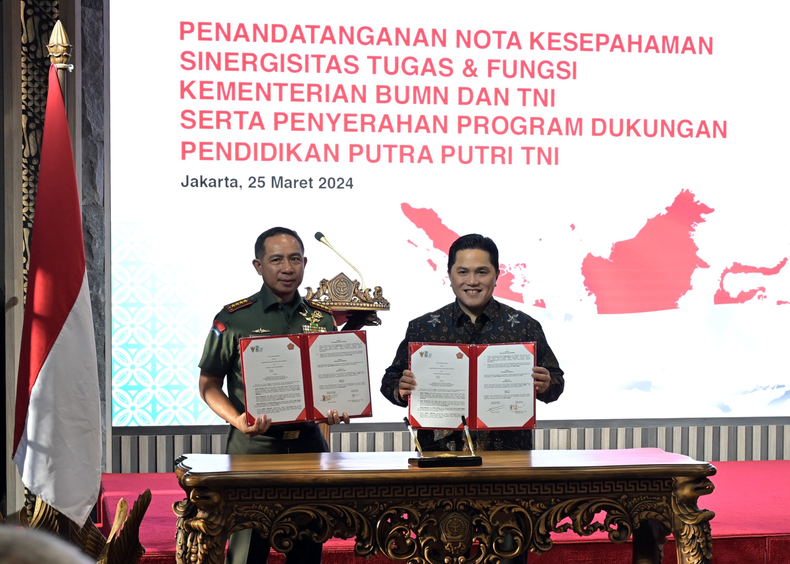 Upaya Maksimalkan Sumber Daya Hingga Pengamanan Aset, PLN Dukung Sinergi Kementerian BUMN dan TNI