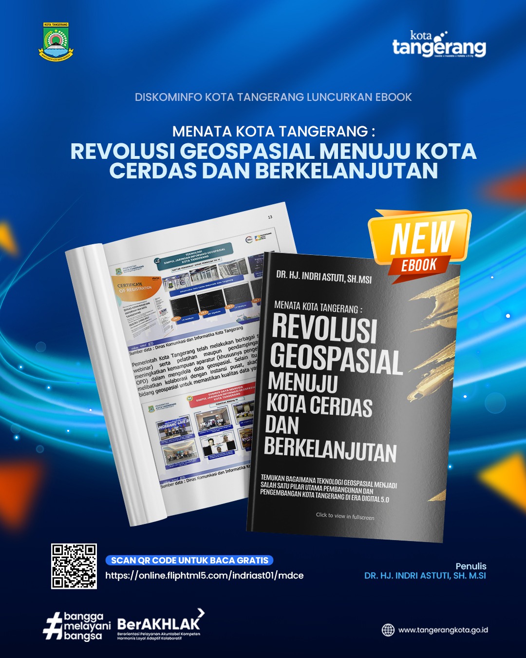 Diskominfo Kota Tangerang Luncurkan eBook Revolusi Geospasial Menuju Kota Cerdas dan Berkelanjutan