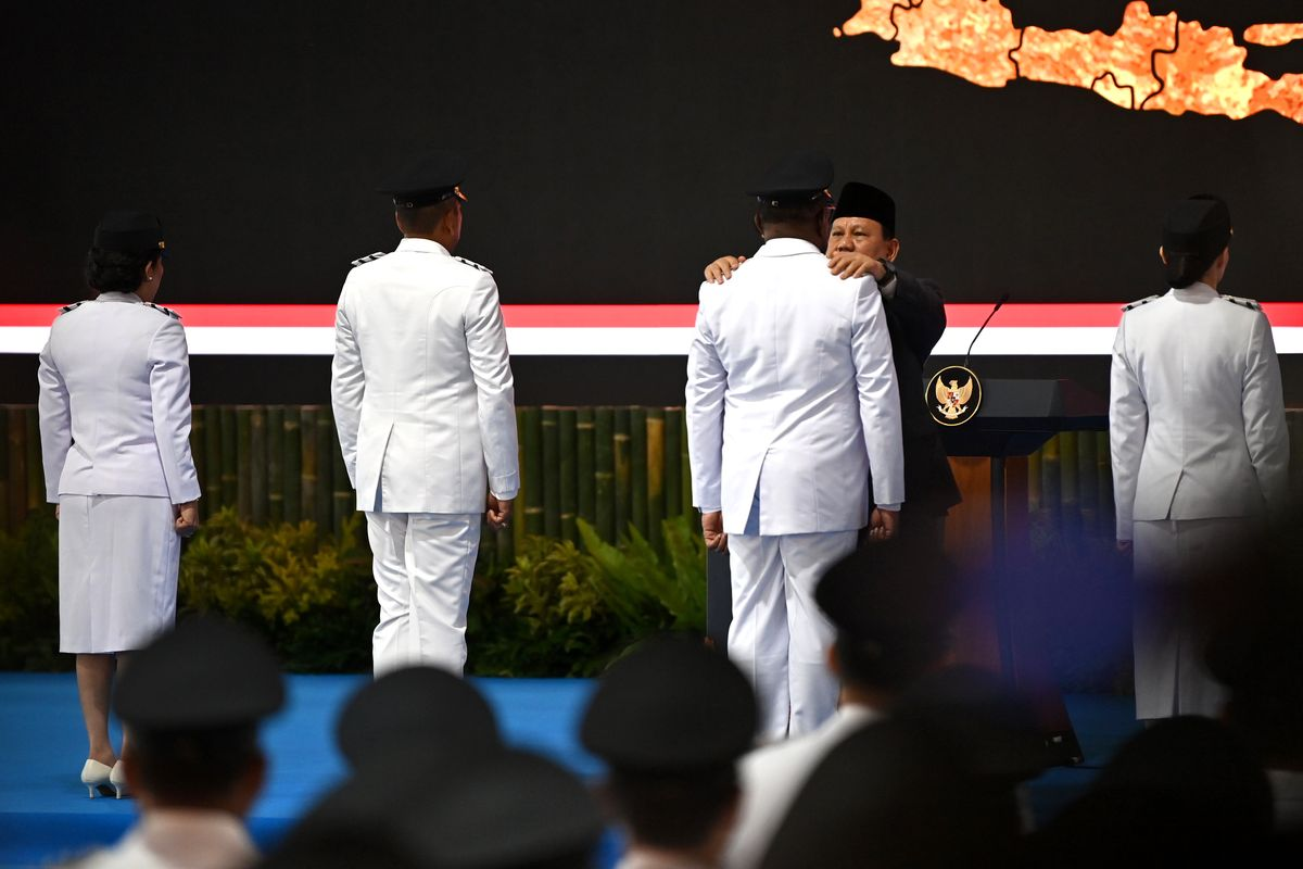 Prabowo Lantik 961 Kepala Daerah, Termasuk Gubernur dan Wagub Banten
