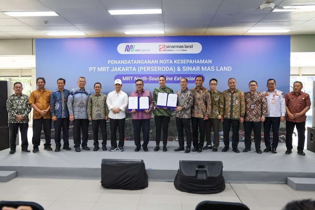 Wakil Gubernur Banten A Dimyati Natakusumah pada penandatanganan MoU pengembangan MRT Lebak Bulus