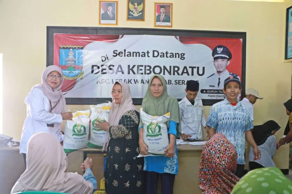 penyaluran bantuan pangan beras di Kabupaten Serang

