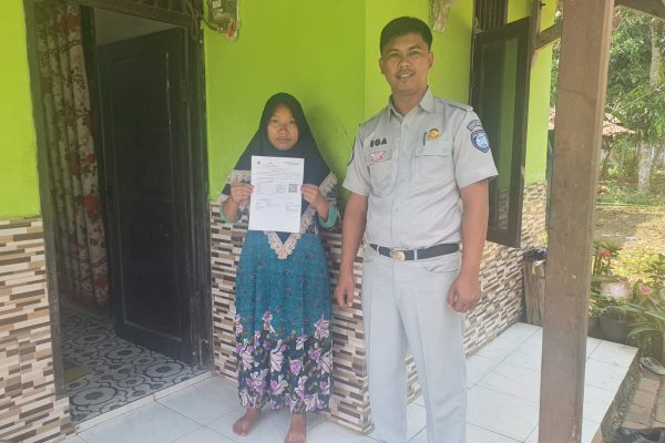 Jasa Raharja Samsat Pandeglang Laksanakan SIGAP Di Kp Palanyar, Pandeglang