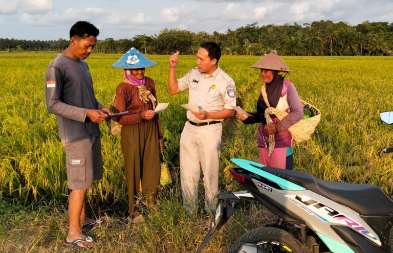 Anti Ribet! Jasa Raharja “Jemput Bola” ke Sawah, Ajak Petani Sadar Pajak Kendaraan dan Keselamatan Berkendara