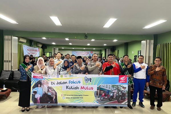 Kolaborasi Jasa Raharja – Honda Banten Berkolaborasi Dalam Safety Riding Campaign, Langkah Nyata Wujudkan Budaya Tertib Lalu Lintas di FKIP UNTIRTA