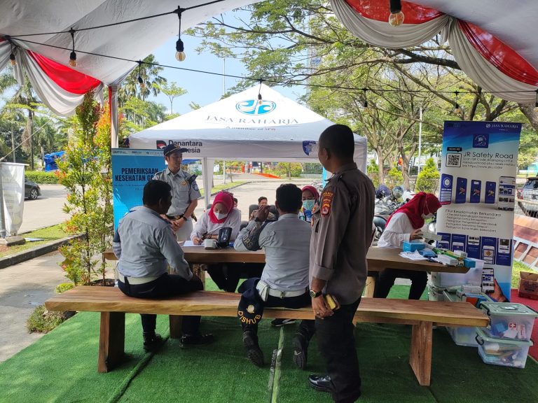 Jasa Raharja Banten Mengadakan Pengecekan Kesehatan Gratis Di Kawasan Modern Cikande Serang